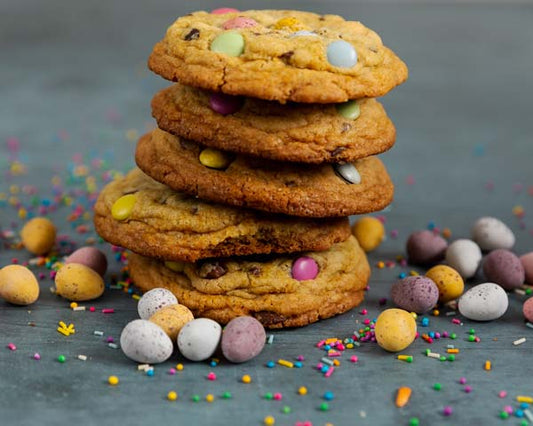 Chocochip Cookies with Mini Eggs